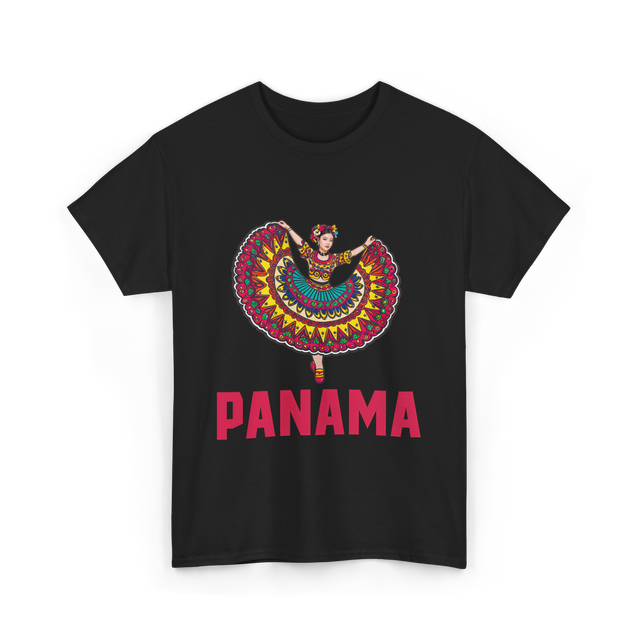 Panama Dance Culture Heritage T-Shirt - Black