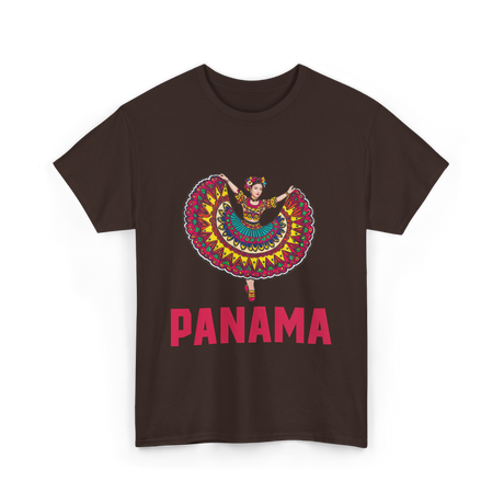 Panama Dance Culture Heritage T-Shirt - Dark Chocolate