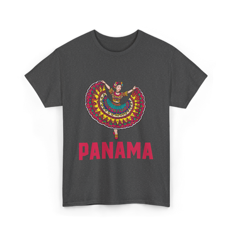 Panama Dance Culture Heritage T-Shirt - Dark Heather
