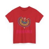 Panama Dance Culture Heritage T-Shirt - Red