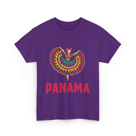 Panama Dance Culture Heritage T-Shirt - Purple