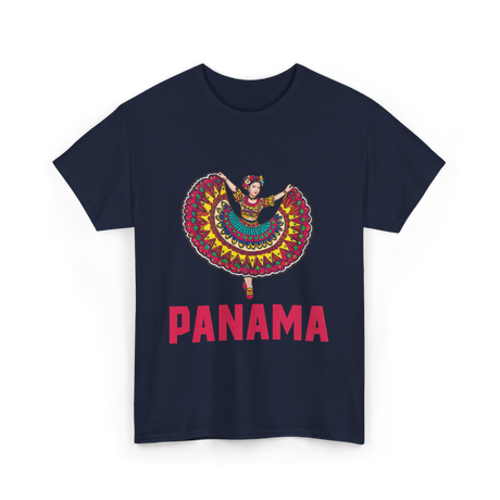 Panama Dance Culture Heritage T-Shirt - Navy