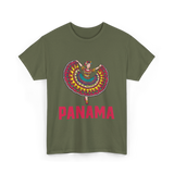 Panama Dance Culture Heritage T-Shirt - Military Green
