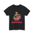 Panama Dance Girl Culture Panama T-Shirt - Black