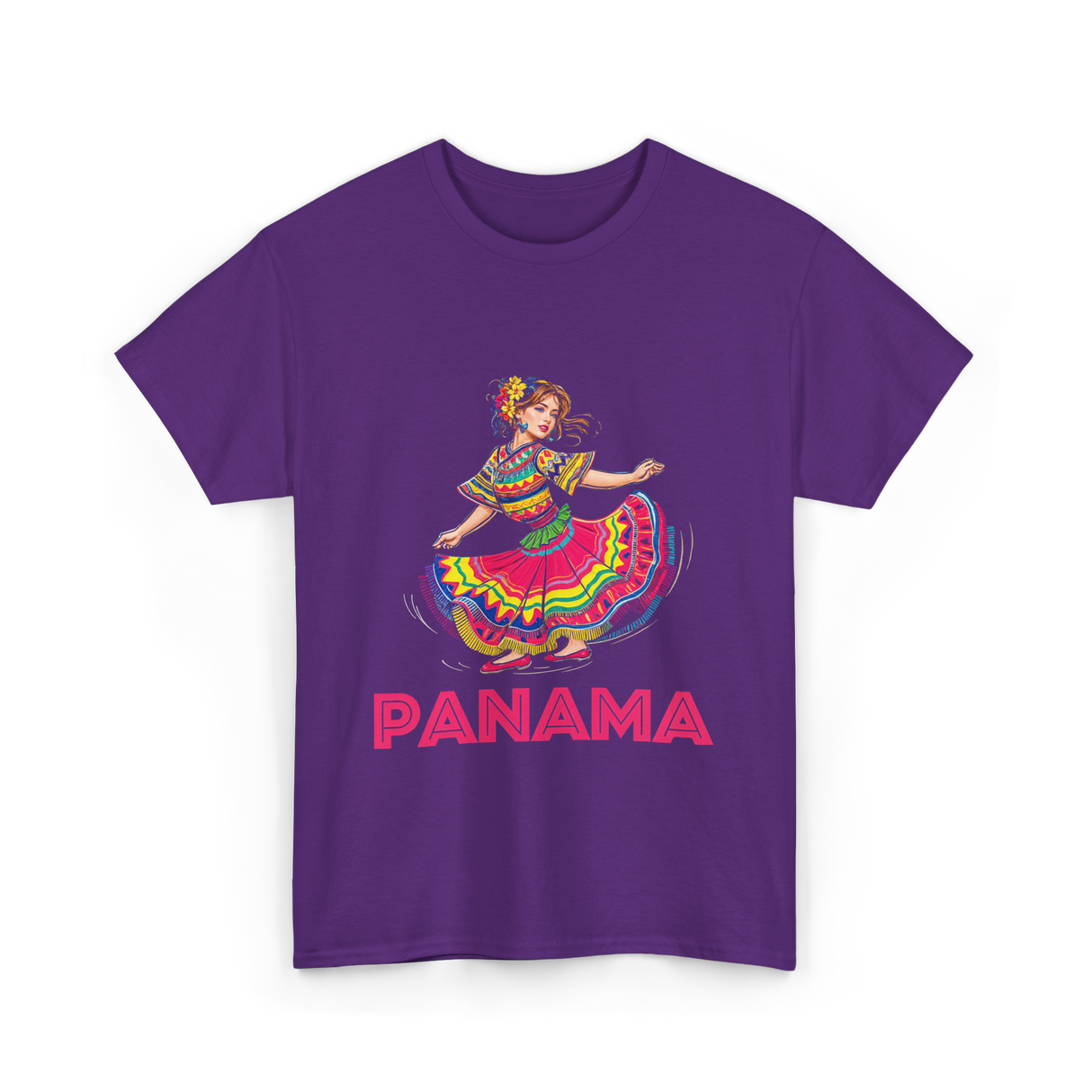 Panama Dance Girl Culture Panama T-Shirt - Purple