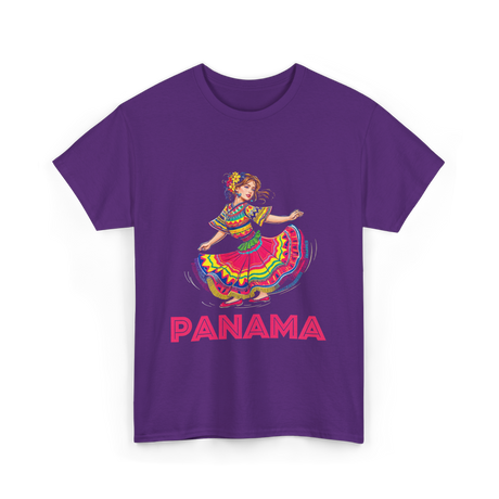 Panama Dance Girl Culture Panama T-Shirt - Purple