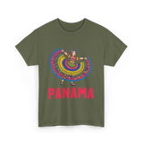 Panama Dancing Culture Panama T-Shirt - Military Green