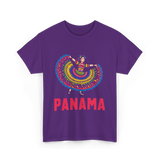 Panama Dancing Culture Panama T-Shirt - Purple