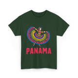 Panama Dancing Culture Panama T-Shirt - Forest Green