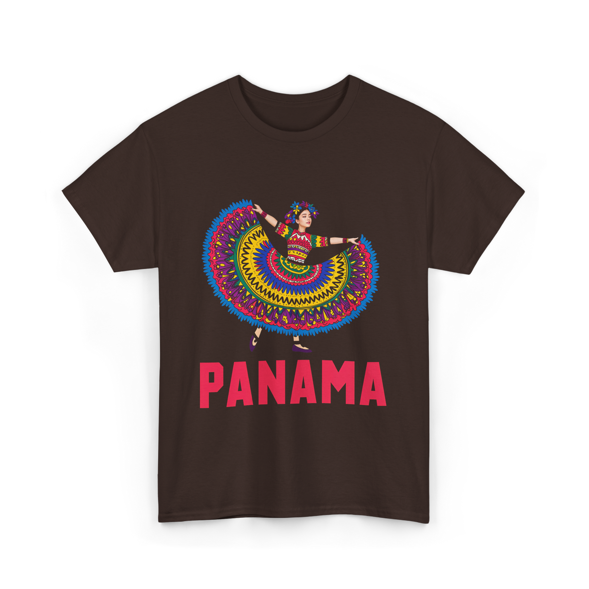 Panama Dancing Culture Panama T-Shirt - Dark Chocolate