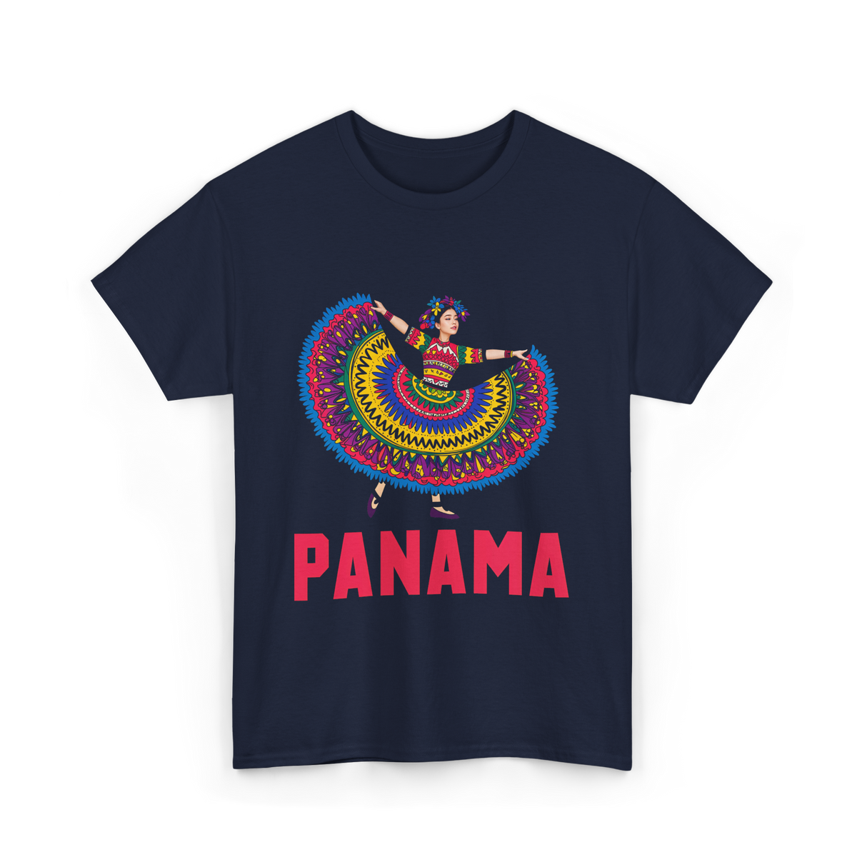 Panama Dancing Culture Panama T-Shirt - Navy