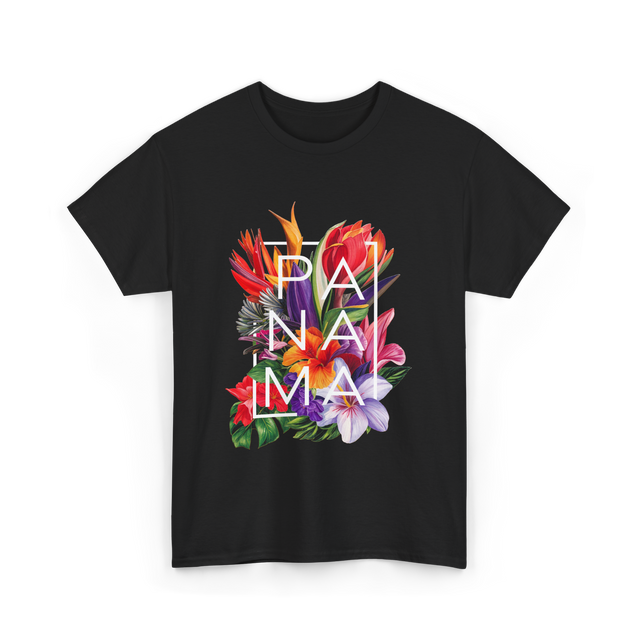 Panama Flowers Panamanian Pride T-Shirt - Black