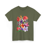 Panama Flowers Panamanian Pride T-Shirt - Military Green