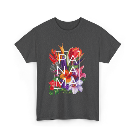 Panama Flowers Panamanian Pride T-Shirt - Dark Heather