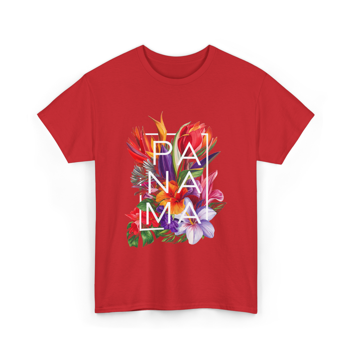 Panama Flowers Panamanian Pride T-Shirt - Red