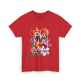 Panama Flowers Panamanian Pride T-Shirt - Red