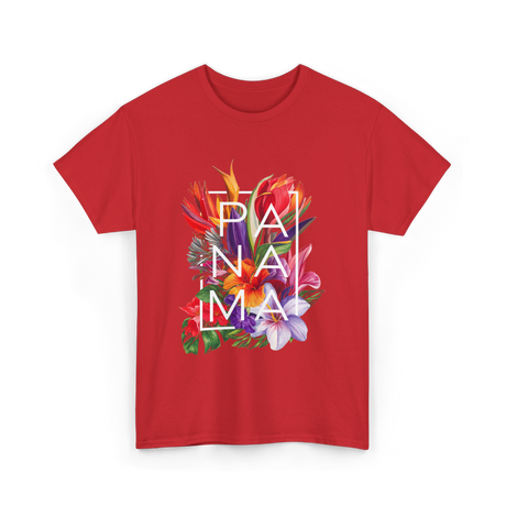 Panama Flowers Panamanian Pride T-Shirt - Red