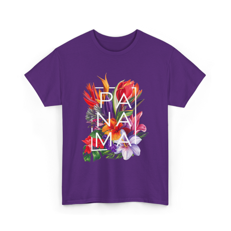 Panama Flowers Panamanian Pride T-Shirt - Purple