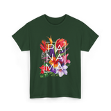 Panama Flowers Panamanian Pride T-Shirt - Forest Green