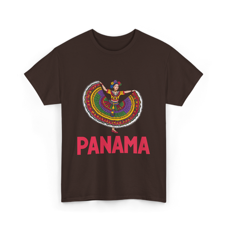 Panama Traditional Dance Culture Heritage T-Shirt - Dark Chocolate