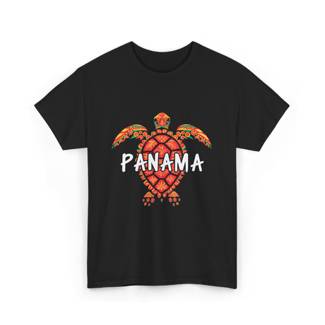 Panama Turtle Tribal Wildlife T-Shirt - Black