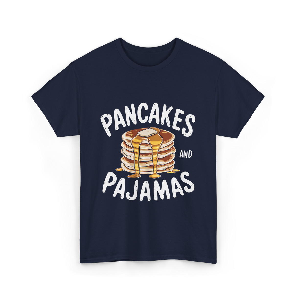 Pancakes and Pajamas Breakfast T-Shirt - Navy