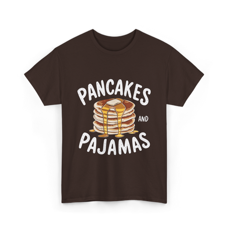 Pancakes and Pajamas Breakfast T-Shirt - Dark Chocolate