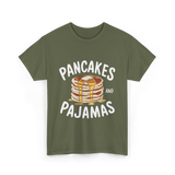 Pancakes and Pajamas Breakfast T-Shirt - Military Green