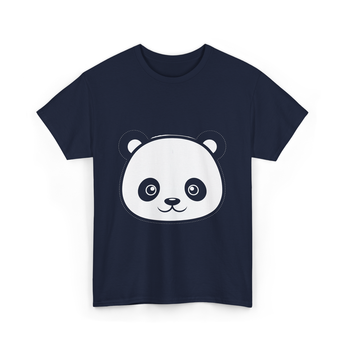 Panda Face Panda Animal T-Shirt - Navy