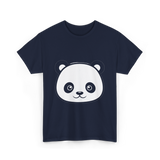 Panda Face Panda Animal T-Shirt - Navy