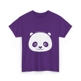 Panda Face Panda Animal T-Shirt - Purple