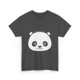 Panda Face Panda Animal T-Shirt - Dark Heather