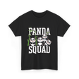 Panda Squad Panda Bears T-Shirt - Black