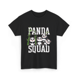 Panda Squad Panda Bears T-Shirt - Black