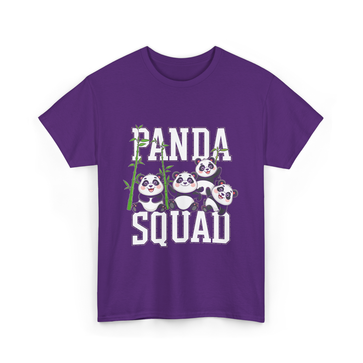 Panda Squad Panda Bears T-Shirt - Purple