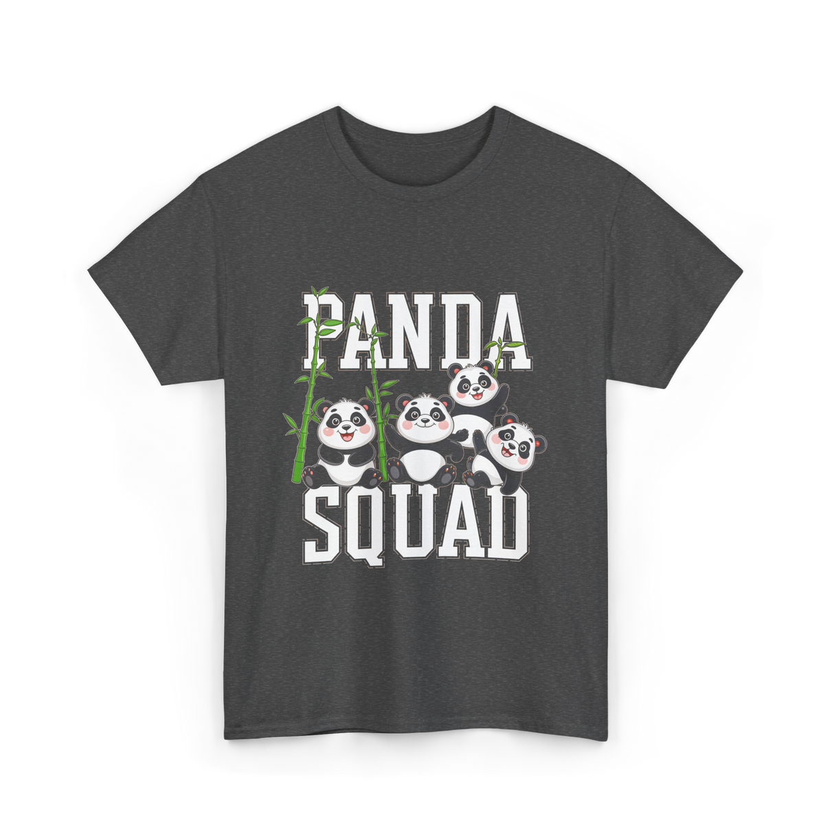 Panda Squad Panda Bears T-Shirt - Dark Heather