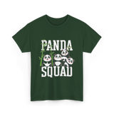 Panda Squad Panda Bears T-Shirt - Forest Green