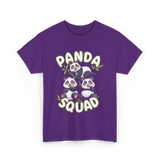 Panda Squad Panda Family T-Shirt - Purple