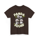 Panda Squad Panda Family T-Shirt - Dark Chocolate