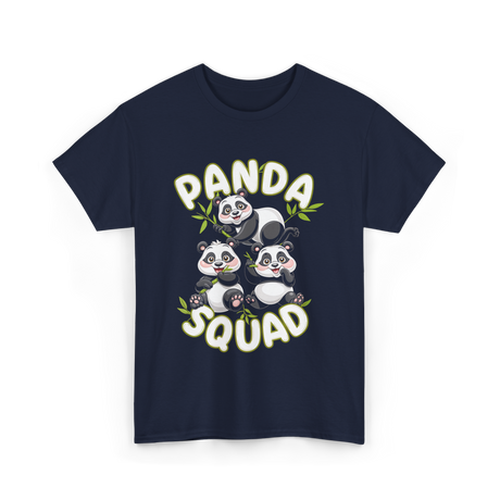 Panda Squad Panda Family T-Shirt - Navy