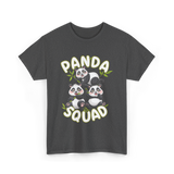 Panda Squad Panda Family T-Shirt - Dark Heather