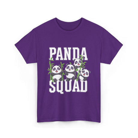 Panda Squad Panda Friends T-Shirt - Purple