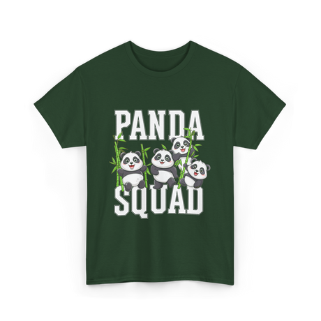 Panda Squad Panda Friends T-Shirt - Forest Green