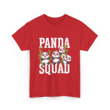 Panda Squad Panda Friends T-Shirt - Red