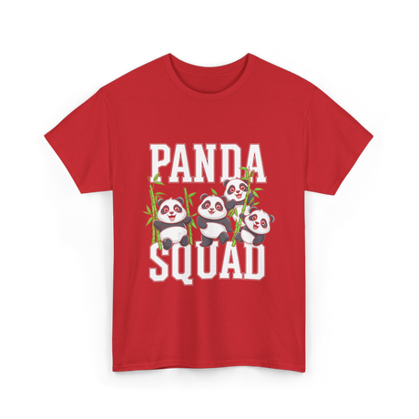 Panda Squad Panda Friends T-Shirt - Red