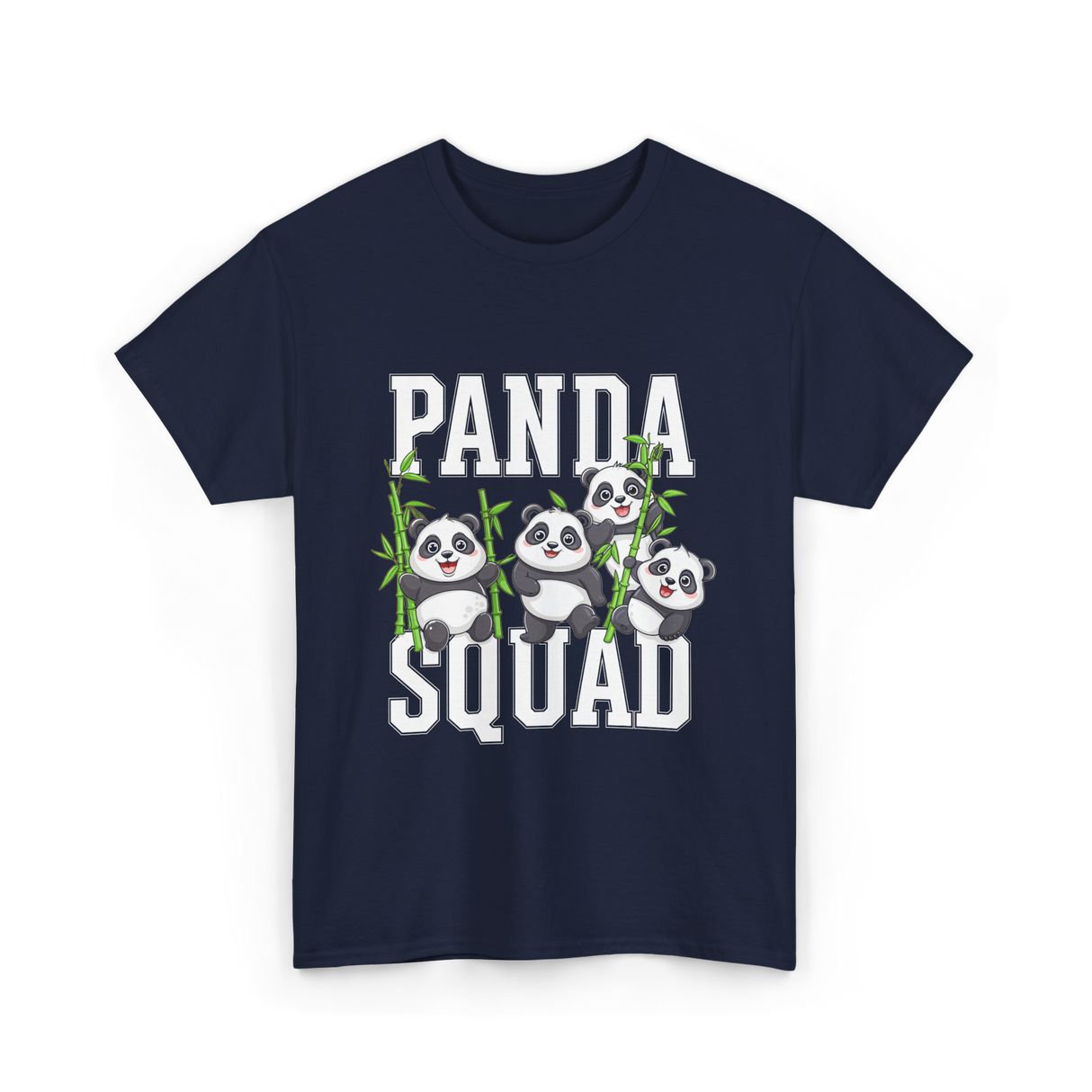 Panda Squad Panda Friends T-Shirt - Navy