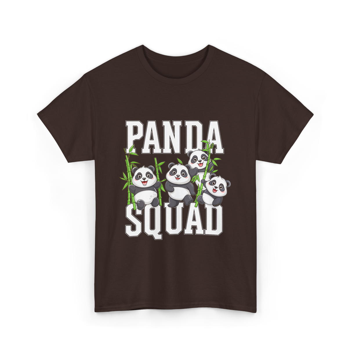 Panda Squad Panda Friends T-Shirt - Dark Chocolate