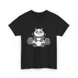 Panda Weightlifting Fitness Panda T-Shirt - Black