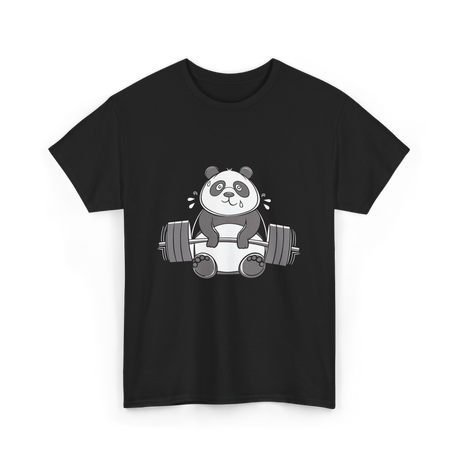 Panda Weightlifting Fitness Panda T-Shirt - Black