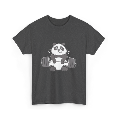 Panda Weightlifting Fitness Panda T-Shirt - Dark Heather